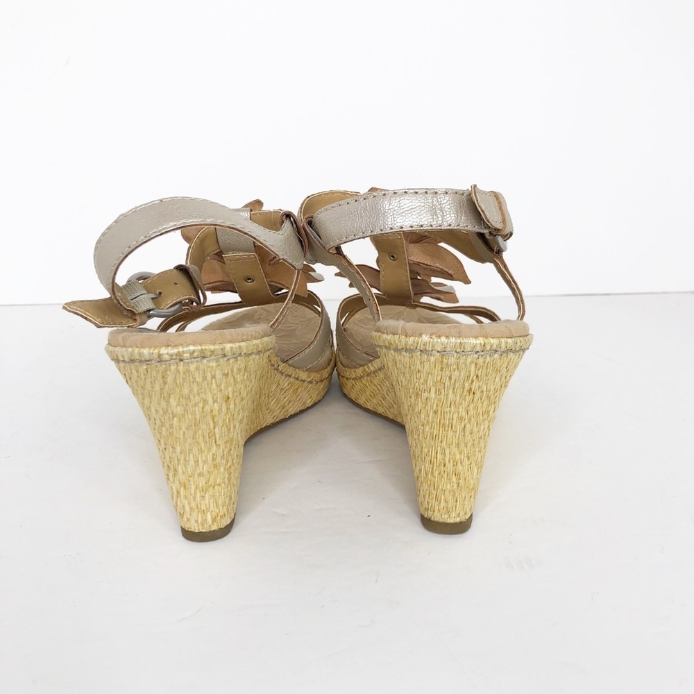 Born Concept b.o.c Edith champagne, wedge, espadrille sandals - Picture 3 of 8